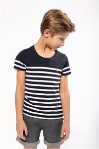 T-SHIRT BAMBINO IN STILE MARINARO BIO